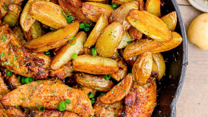 Chicken Strips and Potatoes Recipe
