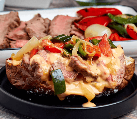 Philly Cheesesteak Baked Potato Recipe