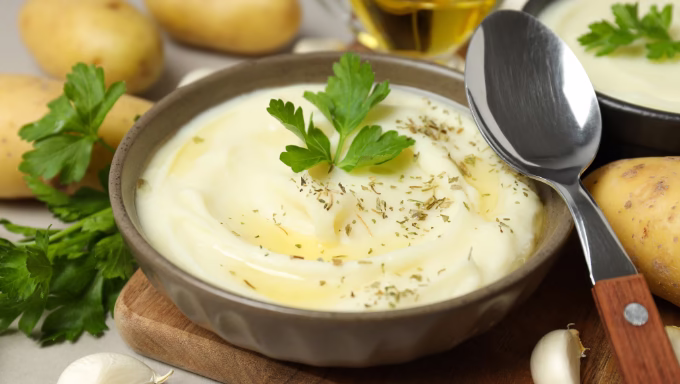 recipe for creamed potatoes and peas