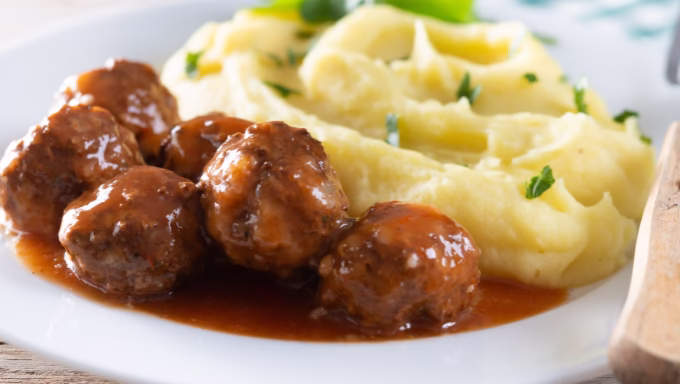 meatball and mashed potato recipe